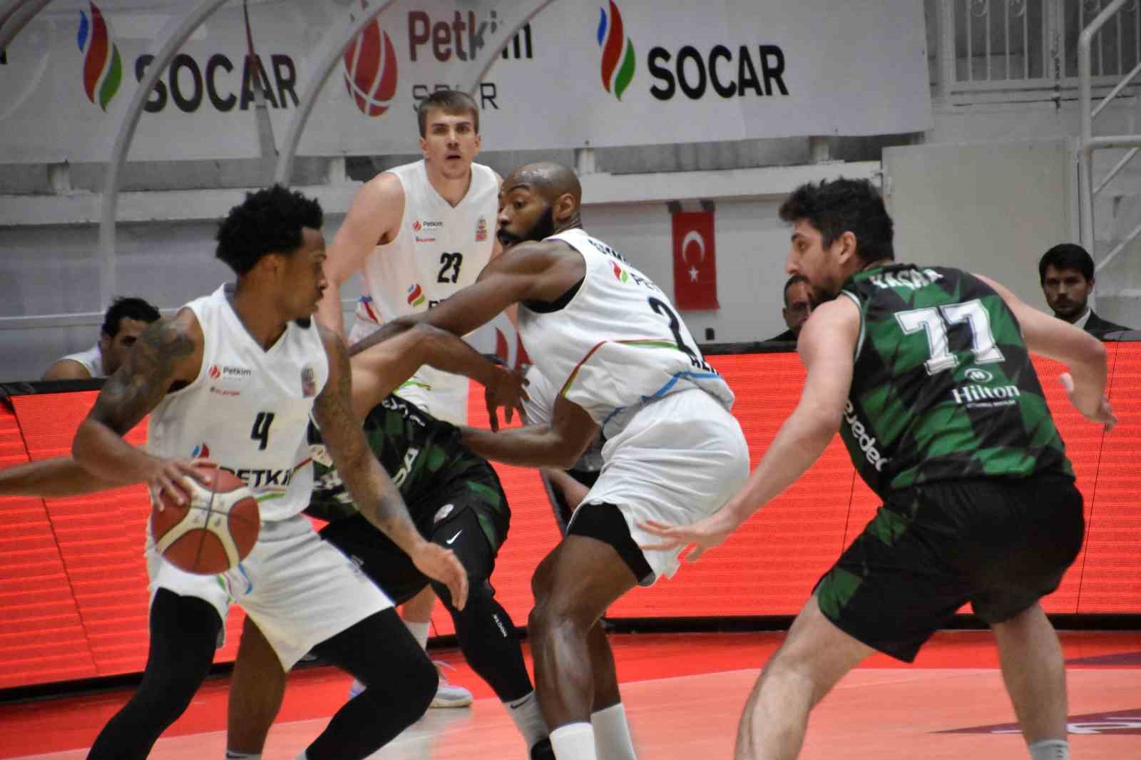 Türkiye Sigorta Basketbol Süper Ligi: Aliağa Petkimspor: 112 - Darüşşafaka: 78