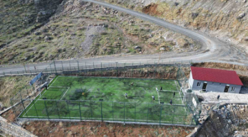 Şırnak’ta terör yuvası olan bölge vatandaşlar için halı saha oldu