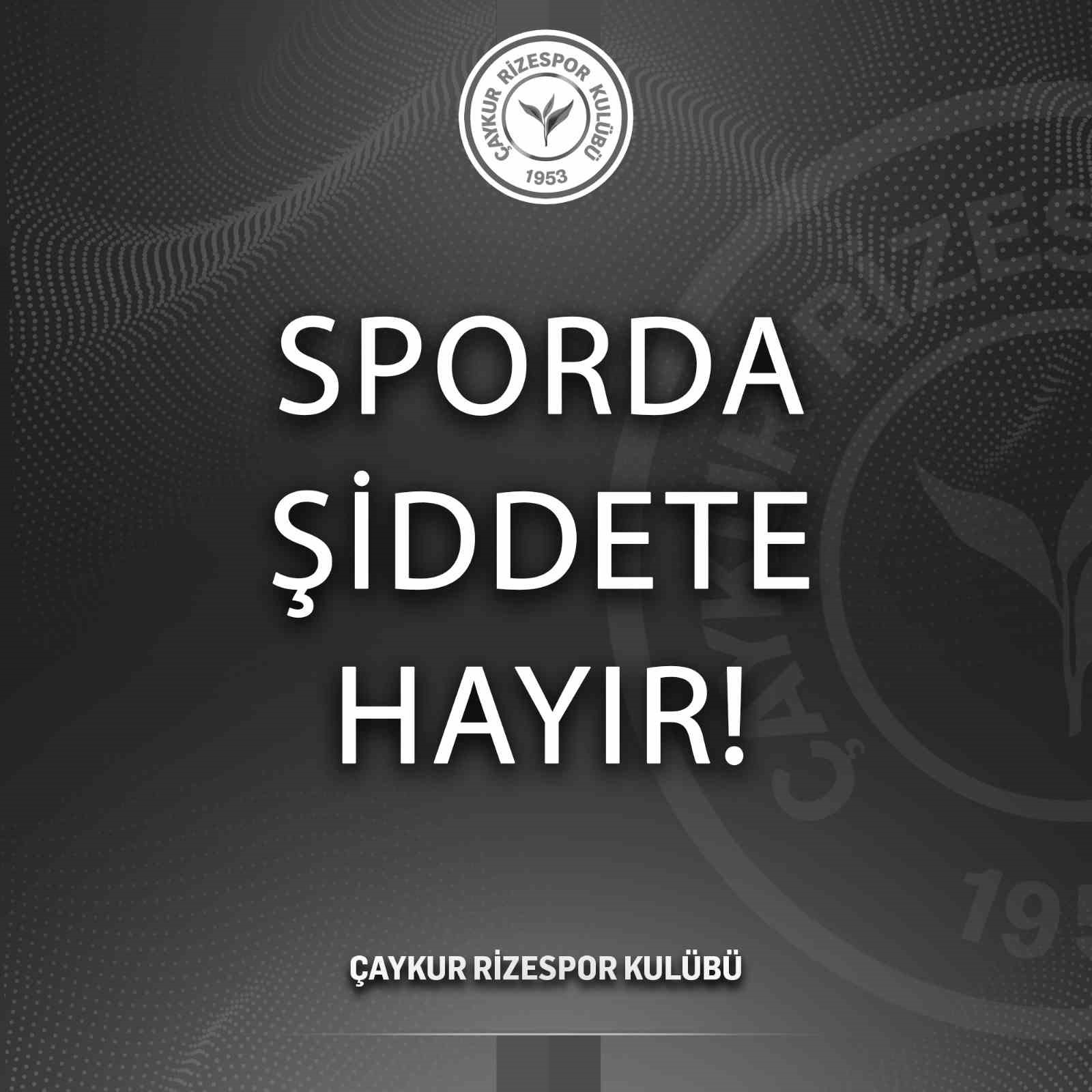 Çaykur Rizespor’dan hakem Halil Umut Meler’e yapılan saldırıya kınama