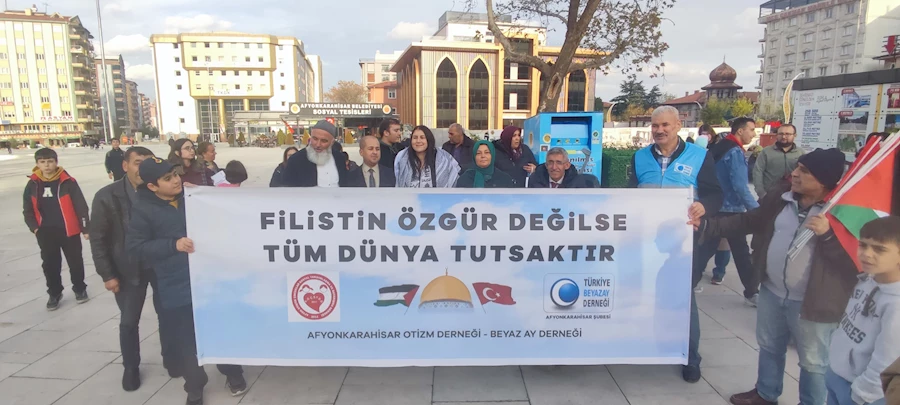 Beyazay Afyon Şubesinden Protesto: "Ayağa Kalk Gazze İşgal Altında"