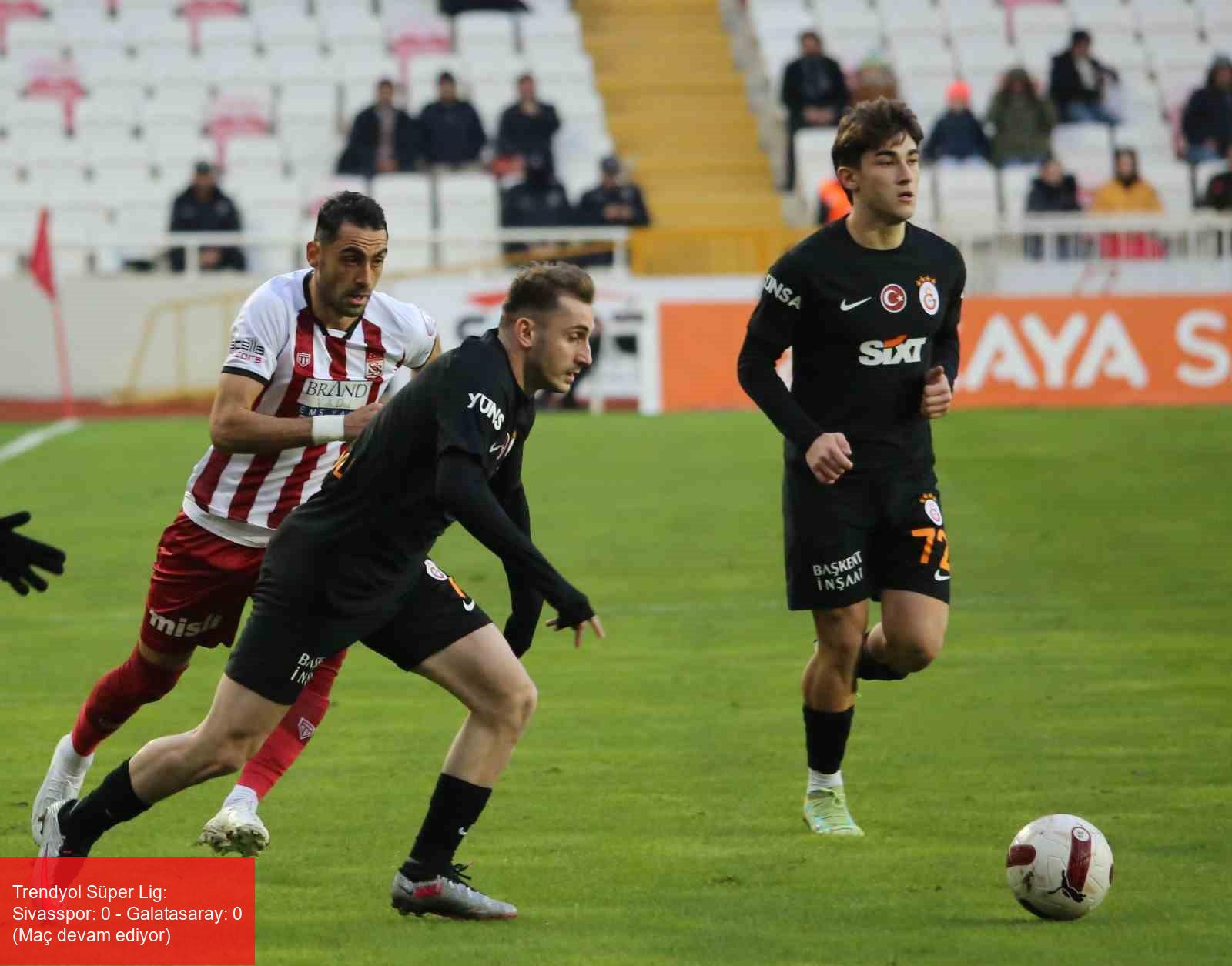 Trendyol Süper Lig: Sivasspor: 0 – Galatasaray: 0 (Maç devam ediyor)