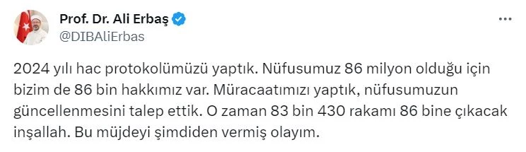 Diyanet'ten Müjde: Türkiye'nin Hac Kontenjanı Yükseldi