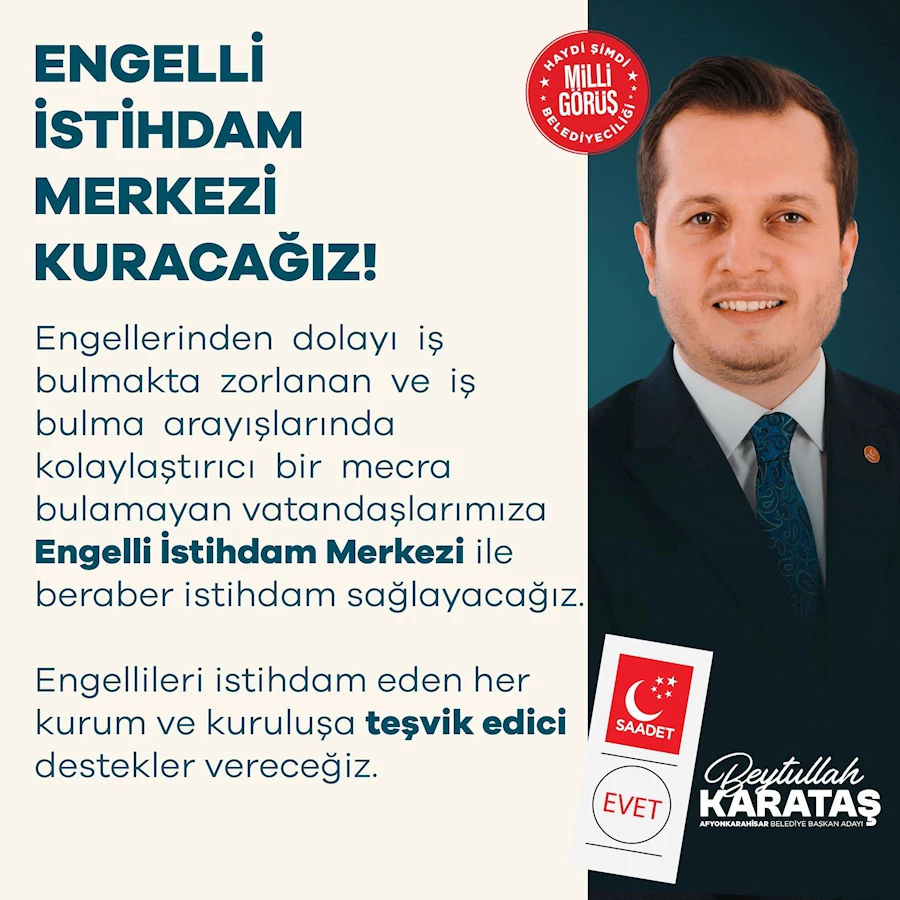 Karataş: Hedefimiz Engelsiz Bir Afyonkarahisar