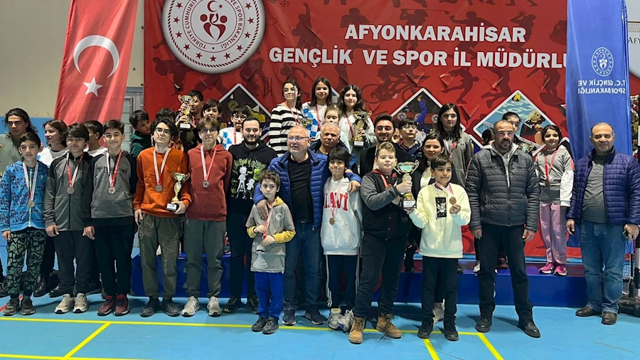 Afyonkarahisar Küçükler ve Yıldızlar Satranç Şampiyonası Tamamlandı