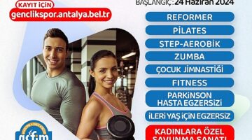 Antalya Büyükşehir ile 7’den 70’e herkes sporla buluşacak