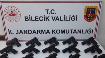 Bilecik Bozüyük’te ruhsatsız tabancalara el konuldu