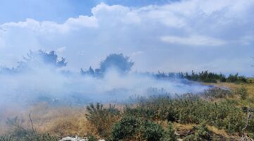 Boztepe Köyü’nde 200 dönümlük buğday ekili alan yandı