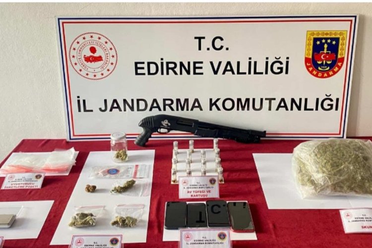 Edirne Jandarma Komutanlığı’ndan uyuşturucu operasyonu