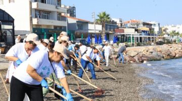 İzmir Güzelbahçe’de imece temizlik!