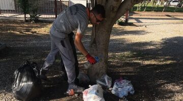 Kemer’de bayram öncesinde temizlik çalışmaları