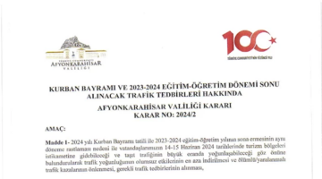 Kurban Bayramı ve Eğitim Öğretim Yılı Sonu Trafik Yoğunluğuna Önlem