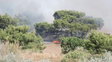 Antalya Büyükşehir İtfaiyesi alevlerle mücadele ediyor