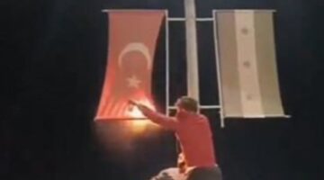 Bayrak provokatörü yakalandı