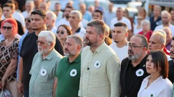 Buca’da Srebrenitsa için duygu dolu anma töreni