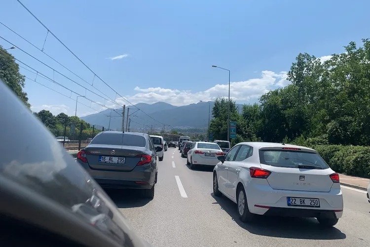 Bursa’da yoğun trafik