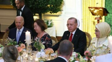 Cumhurbaşkanı Erdoğan,  Biden’ın resmi yemeğinde