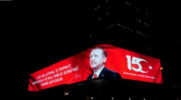 Cumhurbaşkanı Erdoğan’ın mesajı dijital gösterimde