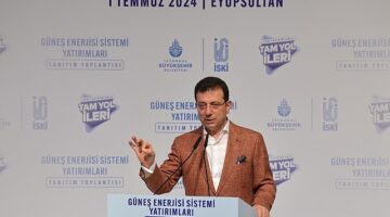 Ekrem İmamoğlu, ‘İBB Tesislerinde Güneş Enerjisi Sistemi Yatırımları Tanıtım Toplantısı’nda konuştu