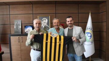 Keşanspor başkan adayı  Şeref Aldanmaz,  Mehmet Özcan’ı ziyaret etti