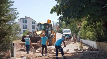 Kocaeli’deki turizm bölgelerinde parke yollar yenilendi