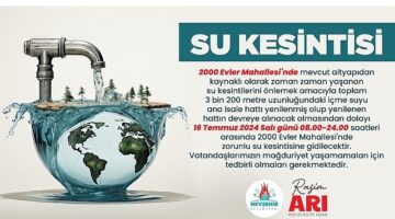 Nevşehir Belediyesi’nden Planlı Su Kesintisi