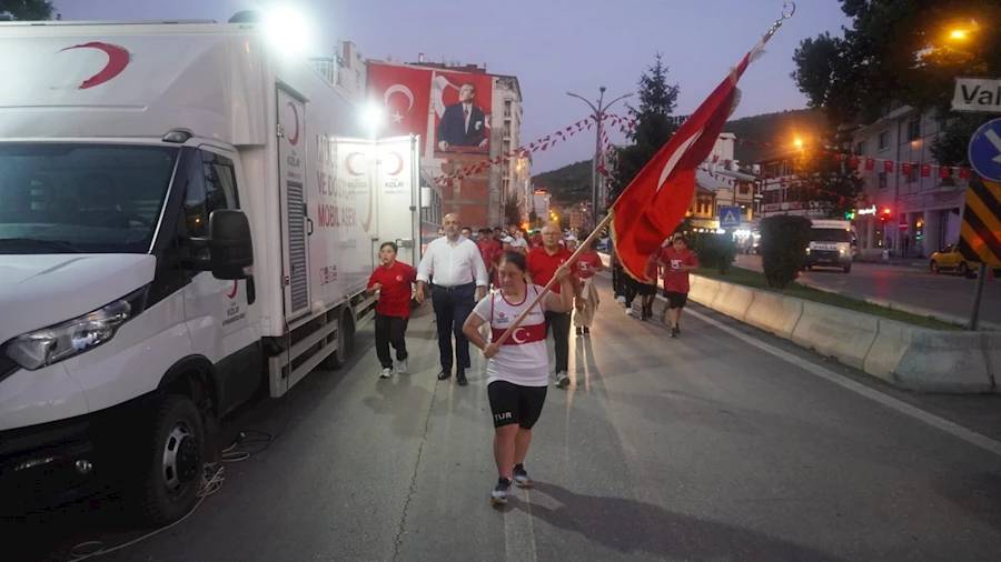 15 Temmuz Şehitlerini Anma Sancak Koşusu Düzenlendi