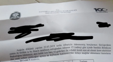 Sandıklı Belediyesi'nden Su Borcu Olan Abonelere İcra İşlemi