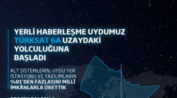 Türksat 6A'dan ilk sinyal alındı: Türksat 6A uzayda!