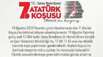 7. Atatürk Koşusu başvuruları başladı