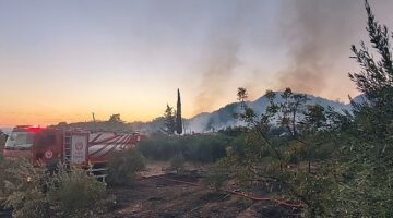 Antalya Büyükşehir ekiplerinden orman yangınına müdahale