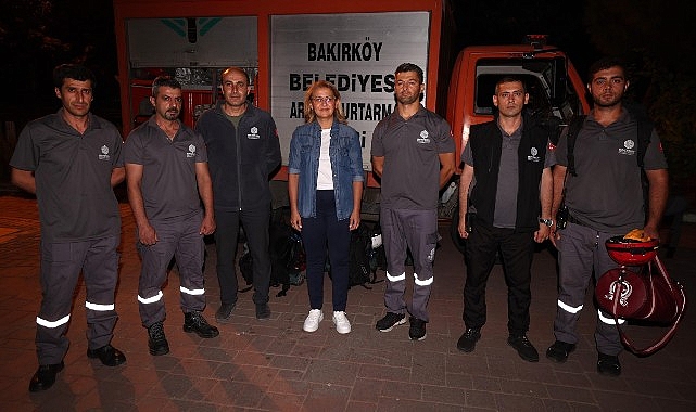 Bakırköy Belediyesi Arama Kurtarma Timi Yangın Bölgesinde