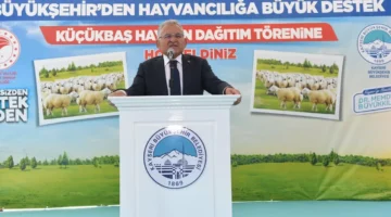 Başkan Büyükkılıç’tan 9 bin 788 besicinin su faturasına 16 milyon TL’lik destek