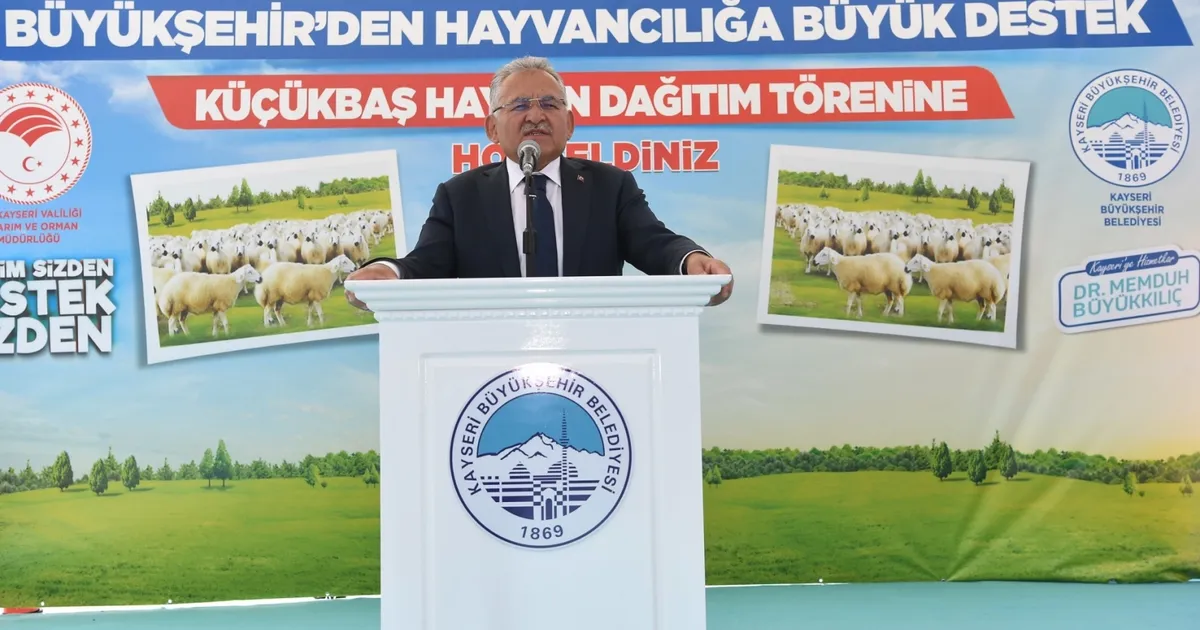 Başkan Büyükkılıç’tan 9 bin 788 besicinin su faturasına 16 milyon TL’lik destek