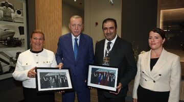 Cumhurbaşkanı Erdoğan, Çukurova Havalimanı’nda Çelebi Platinum Lounge’u ziyaret etti