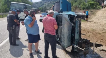 Düzce’de trafik kazası: 3 yaralı