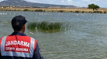 Edirne Jandarması Gala Gölü’nü koruyor