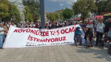 Karlıköy-Yeşilköy taş ocağına karşı köy halkı seferber