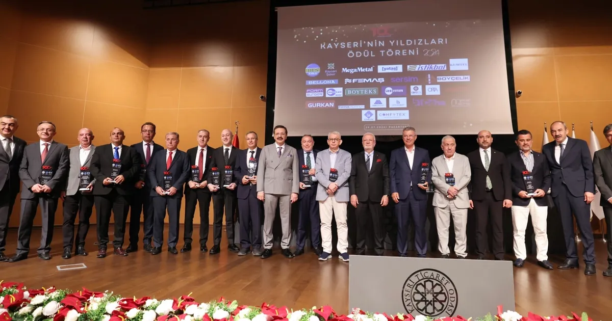 Kayseri Oda Borsa Ortak Meclis Toplantısı ve Kayseri’nin Yıldızları Ödül Töreni KTO’da yapıldı