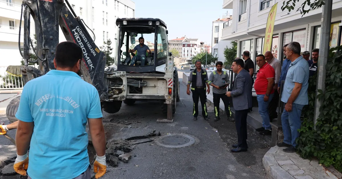 Nevşehir’de altyapı yenileme çalışmaları sürüyor