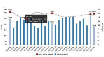 Tüik: İhracat birim değer endeksi %0,6 azaldı