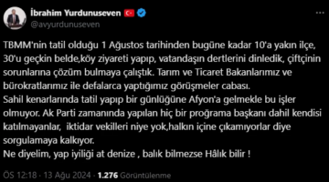 Yurdunuseven'den Hakan Şeref Olgun'a Cevap Gecikmedi