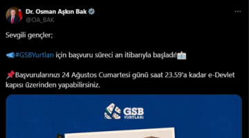 Son Dakika! KYK Yurt Başvuruları Başladı