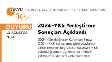 2024-YKS Yerleştirme Sonuçları Açıklandı