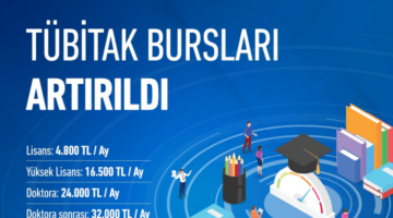 TÜBİTAK bursları ikinci kez arttırdı