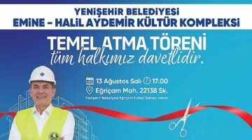 Yenişehir Belediyesi yeni kültür kompleksinin temelini yarın atıyor