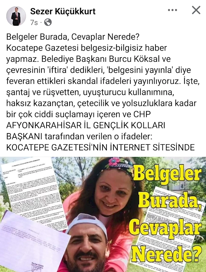 Sezer Küçükkurt'tan Belgeli İddialar: "Belgeler Burada, Cevaplar Nerede?"