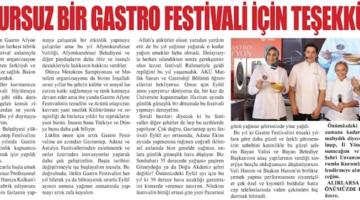 Akarçay: "Gastro Afyon Festivali Bu Yıl Kusursuzdu!"