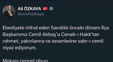 Sandıklı Eski İlçe Başkanı Cemil Akbaş Ebediyete Uğurlandı