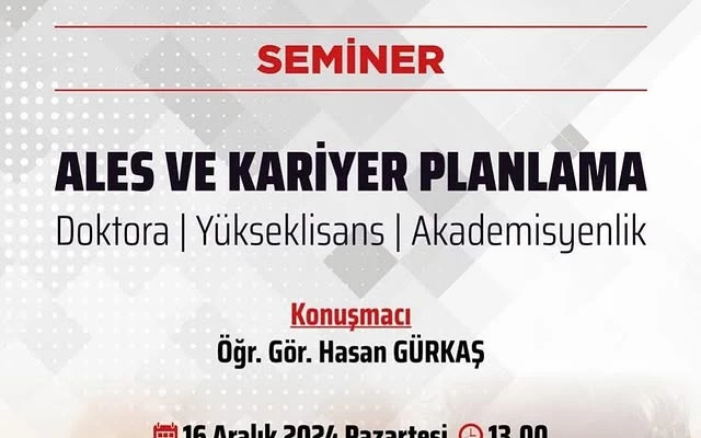 Afyon Kocatepe Üniversitesi'nde ALES ve Kariyer Planlama Semineri Düzenlendi