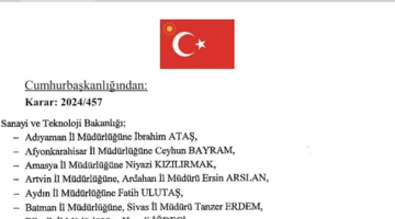 Sanayi ve Teknoloji Bakanlığı’nda Büyük Değişim: Afyon İl Müdürlüğü’nde Yeni İsim